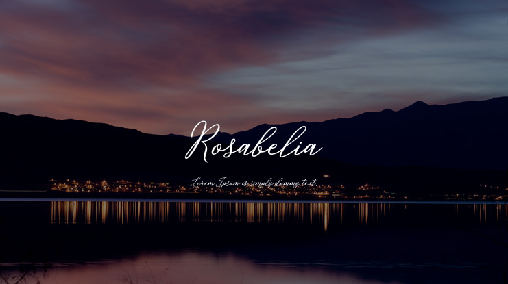 Rosabelia Font Family