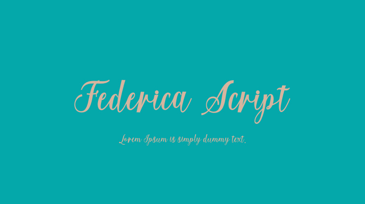 Federica Script Font