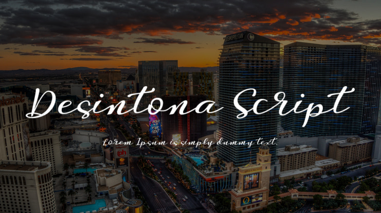 Desintona Script Font