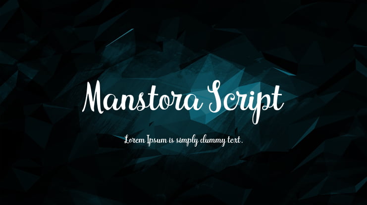 Manstora Script Font Family
