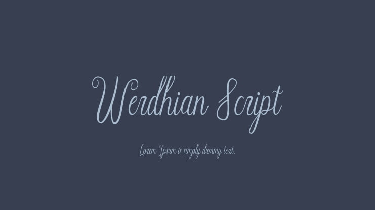 Werdhian Script Font