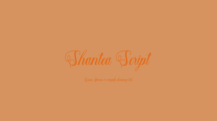 Shantea Script Font