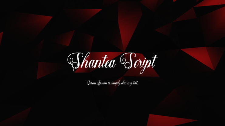 Shantea Script Font
