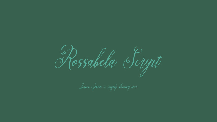 Rossabela Script Font