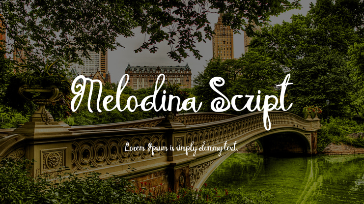 Melodina Script Font
