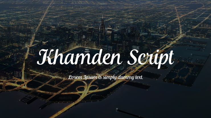 Khamden Script Font
