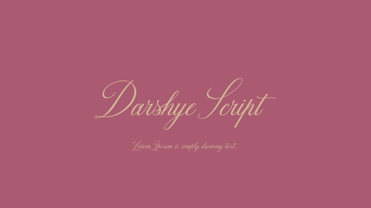 Darshye Script Font
