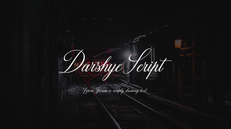 Darshye Script Font