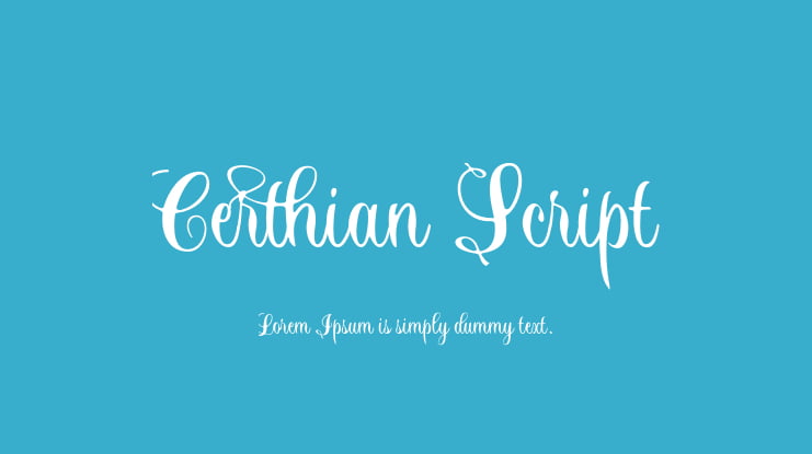 Certhian Script Font