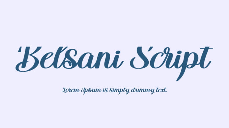 Belsani Script Font