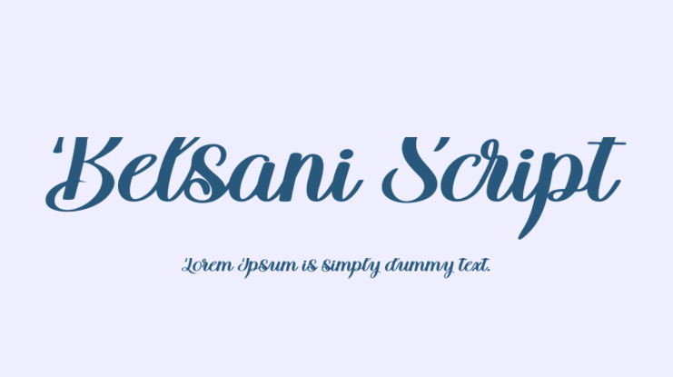 Belsani Script Font