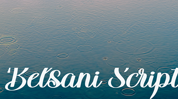 Belsani Script Font