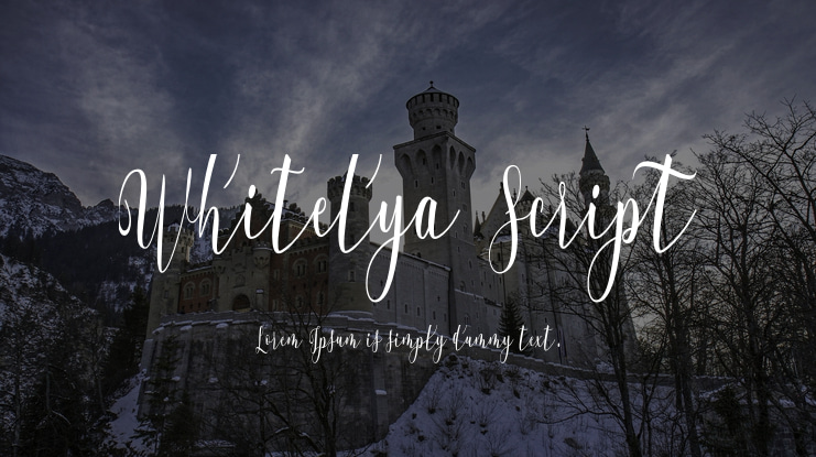 Whitelya Script Font
