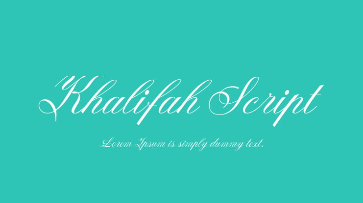 Khalifah Script Font