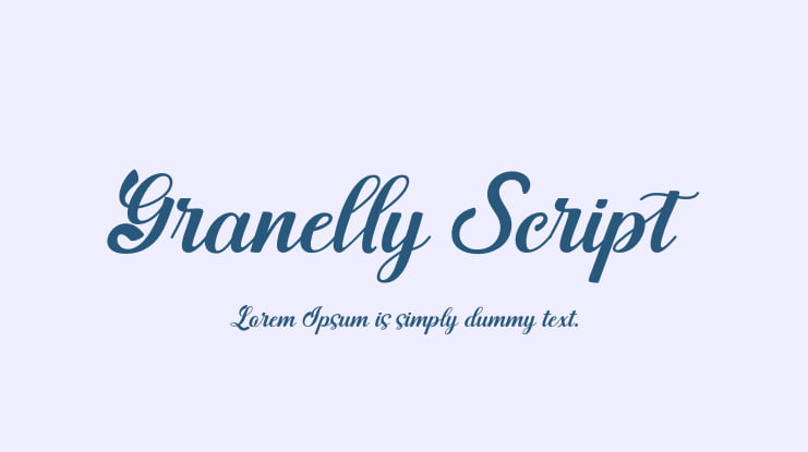 Granelly Script Font