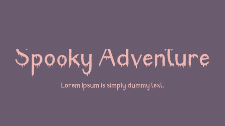 Spooky Adventure Font