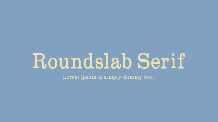 Roundslab Serif Font