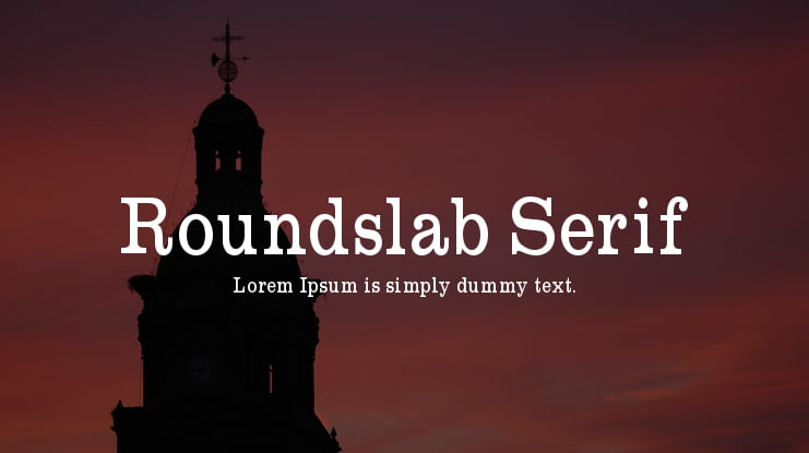 Roundslab Serif Font