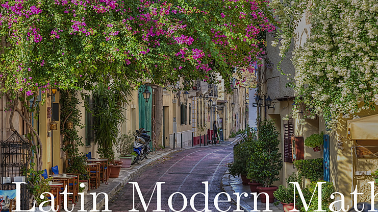 Latin Modern Math Font