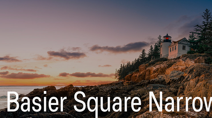 Basier Square Narrow Font