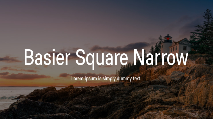 Basier Square Narrow Font