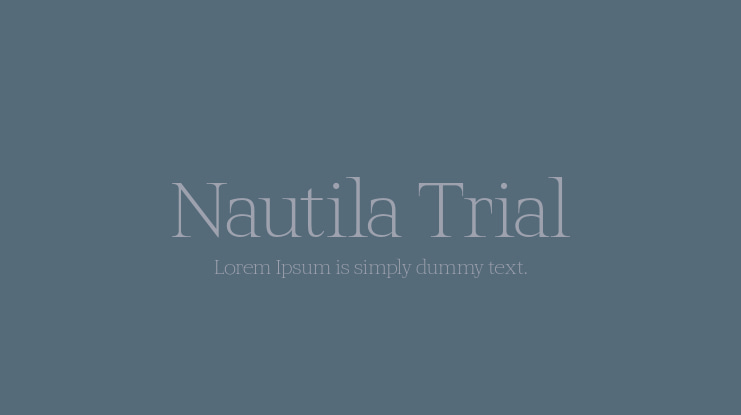 Nautila Trial Font