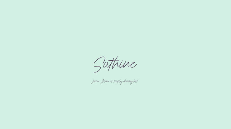 Sathine Font