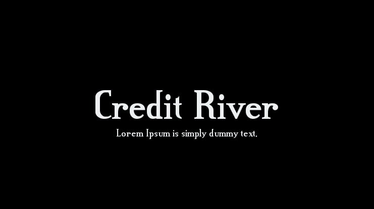 Credit River Font