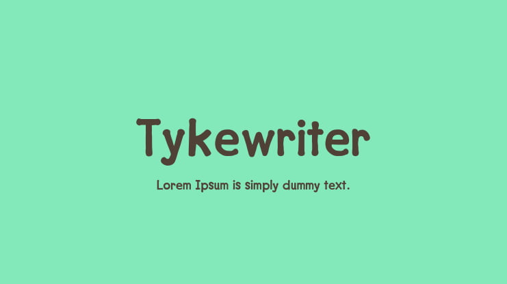 Tykewriter Font Family