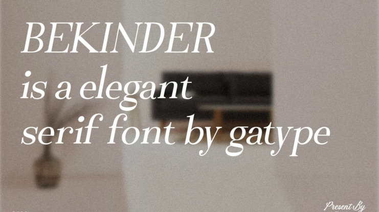 Bekinder Serif Font Family