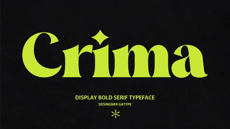 Crima Display Font