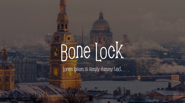 Bone Lock Font