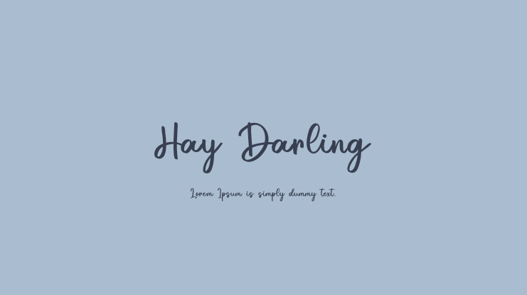 Hay Darling Font