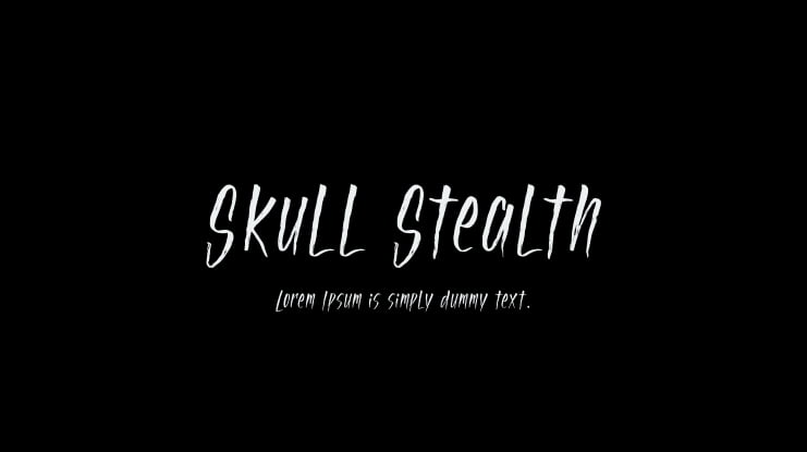 Skull Stealth Font