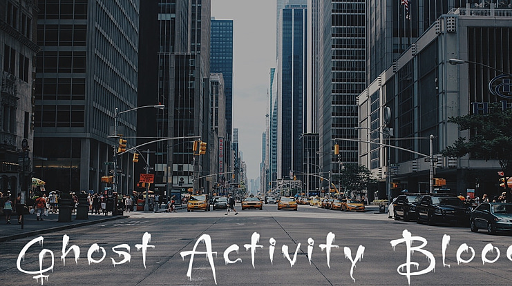 Ghost Activity Blood Font