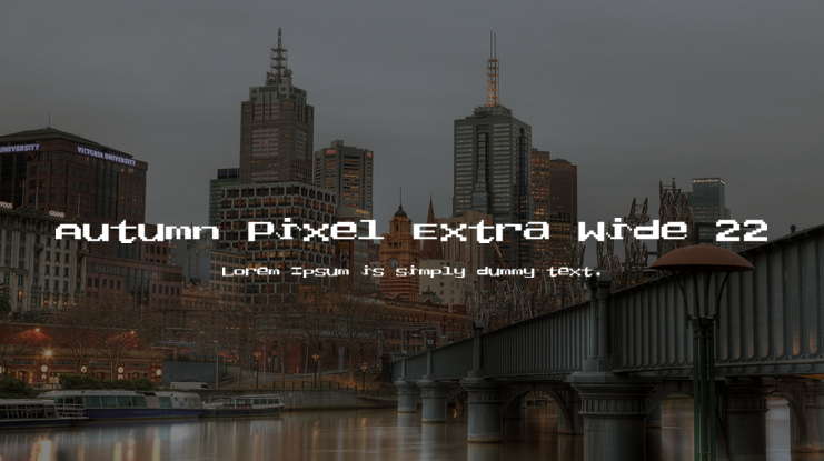 Autumn Pixel Extra Wide 22 Font