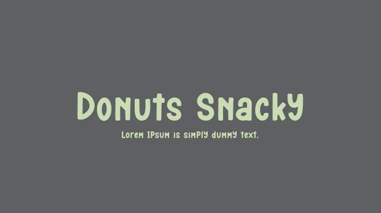 Donuts Snacky Font
