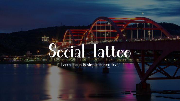 Social Tattoo Font