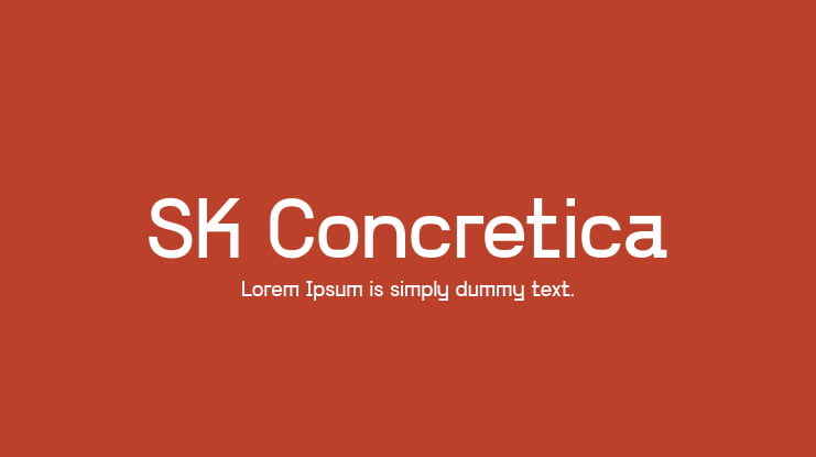 SK Concretica Font