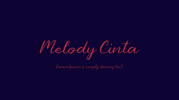 Melody Cinta Font