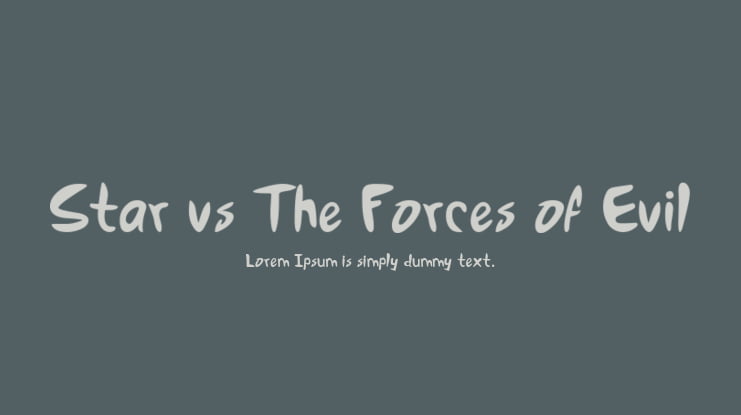 Star vs The Forces of Evil Font