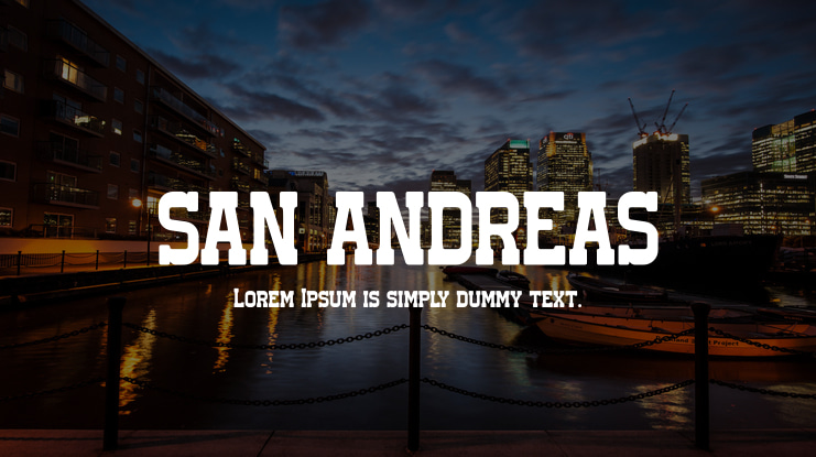 SAN ANDREAS Font