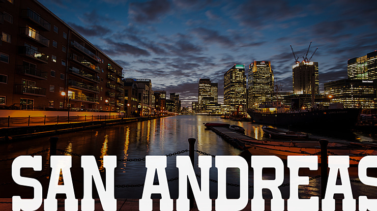 SAN ANDREAS Font