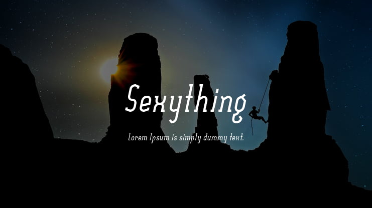 Sexything Font Family