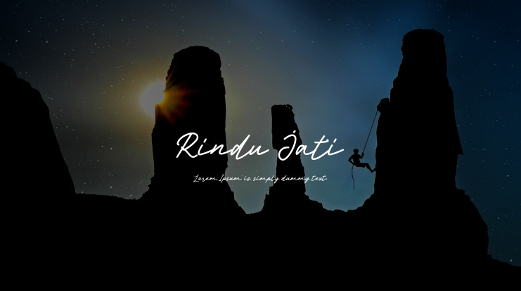 Rindu Jati Font