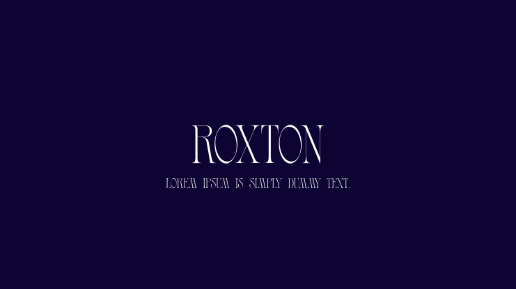 Roxton Font