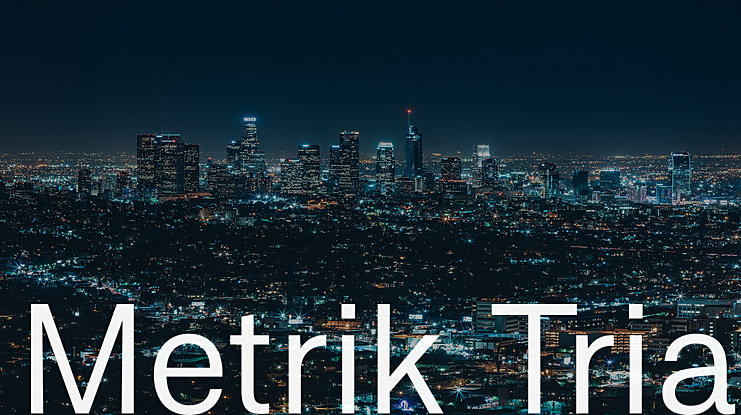 Metrik Trial Font Family