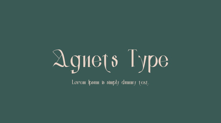 Agnets Type Font