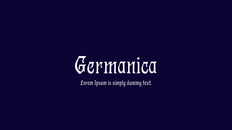 Germanica Font