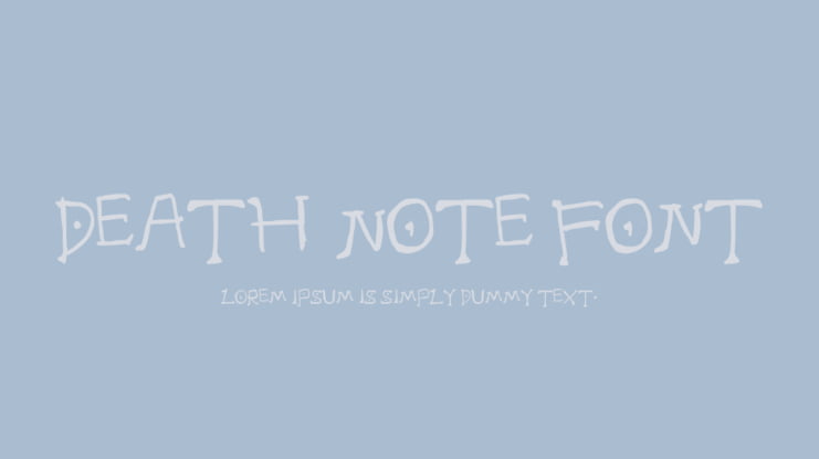 Death Note Font